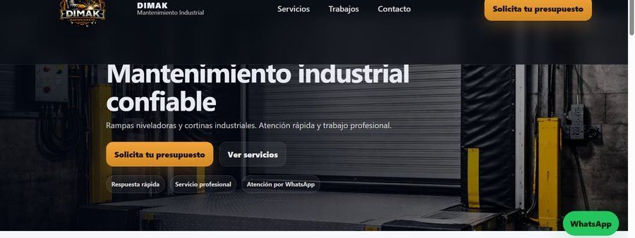 Sitio web de DIMAK